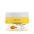 Turmeric Face Mask, Bentonite Clay Facial Mask with Vitamin C E for Brightening Skin Ances Control and Refining Pores Anti-aging