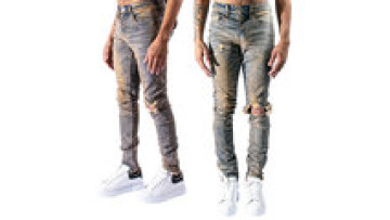 Custom Painted Splatters Distressed Ripped Skinny Jeans Vintage Pantalon Destroyed Jeans Men1