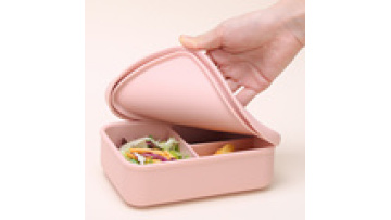 Custom Food Grade Bpa Free Silicon Kid Snack Food Storage Container Leakproof Salad Silicone Lunch Bento Box Safe1