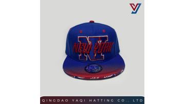 Flat Visor Embroidery + Sublimation 6-Panel Cap 02