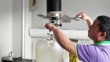 One-handed type Handling for barrel Vacuum tube li