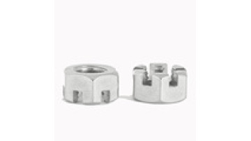 GB6178 Stainless Steel Hexagon Slotted and Castle Nut 18-8 Stainless Steel DIN935 Slotted Hex M16 Castle Nuts1