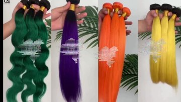 Ombre Weave Bundles With Closure Pre-Colored 1B 350 Burnt Orange Body Wave Virgin Raw Indian Human Hair Bundles1