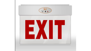 LED emergency exit sign 