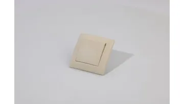 Nordic Minimalist Style Wall Panel Switch Big Button Plastic White Switch1