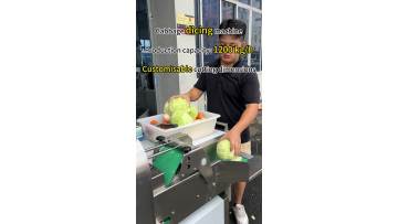 Cabbage dicing machine