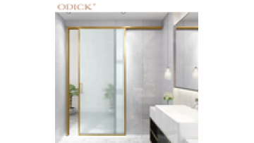 Tinted Mirror Slim Decoration for Hotel Tempered Windows Aluminum Frame Bronze Shower Glass Design Modern Graphic Design Morden1