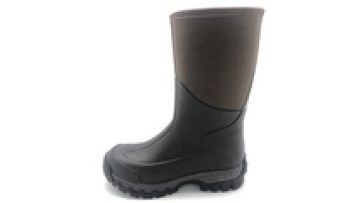 Mid Calf Brown Color Men Neoprene Hunting Boots With Fleece Lining1