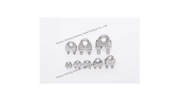 2. Durable AISI 304/316 Stainless Steel Wire Rope Clamps1
