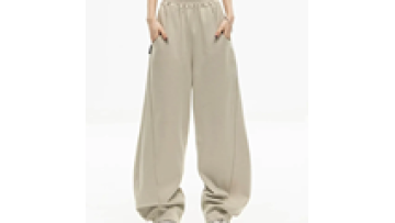 Wholesale Blank Cotton Oversized Wide Leg Sweatpants Stacked Flared Pants for Men1