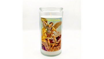 Church glass jar candle