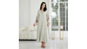 Elegant Eid Abaya Women Muslim Dress Ramadan Jalabiya Embroidery Diamond Party Dresses Dubai Long Robe Islamic Clothing1