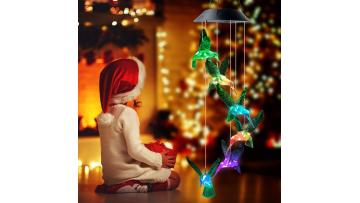 Solar Hummingbird Wind Chime
