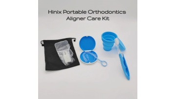 Dental Clinic Promotion Orthodontic Care set of 5 Plastic remover Silicone Chews Folded Toothbrush Silicone Cup Aligner Case1
