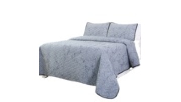 Foil printing embroidery velvet bedspread light weight quilted fitted size marbling printing bedspread set1