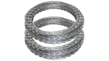 galvanized security fencing coated razor barbed wire for prison fence concertina razor barbed wire1