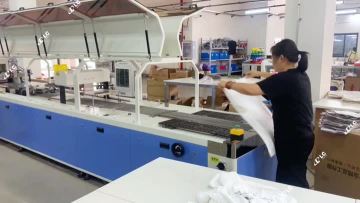 Continuous Packaging of White T-shirts (paper card)