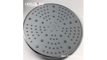 22cm 9inch ABS Plastic Economic Fixed Rain Shower Head with Shower Arm Brass Swivel Ball1
