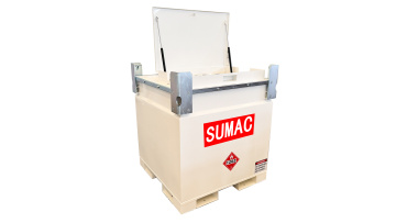 Gasoline fuel cube tank