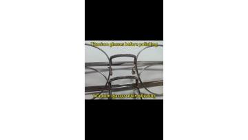 Titanium glasses polishing effect