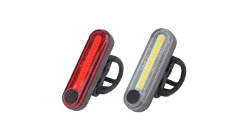 New Powerful Aluminum Bright COB 6 Modes 2Pack Red And White Version Bicycle Light Set For Front And Back Bike Light1
