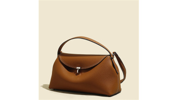 Genuine Leather Pillow Bag Stylish Tote Handbag