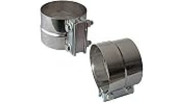 Connecting exhaust pipe clamp