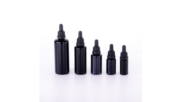 Luxurious cosmetics use dark violet glass bottle30 ml 50 ml 100 ml essential oil bottle, glass dropper bottle and spray bottle