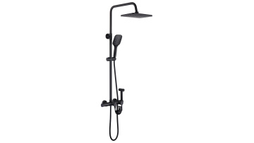 Contemporary Matte Black Shower Set 4-Function with Bidet Sprayer1
