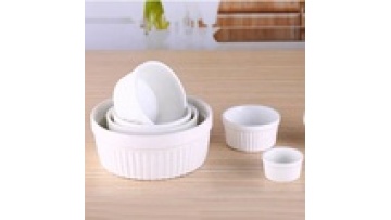 Ceramic Ramekin Bowls for Baking - 3/4/5/6/8 oz Souffle, Cupcake, Crème Brûlée1