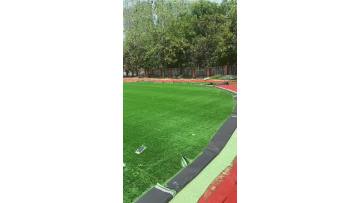 Artificial turf field installation