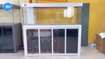  15s ivory white transparent glass tank