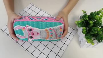 Custom lama alpacos style pencil bag