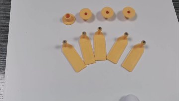 Orange ISO electronic RFID sheep  tracking ear tags 53*18mm1