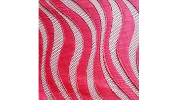 New design big hole mesh with satin lazer cut embroidery fabric S design sexy dress fabric1