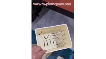 Injection molded plastic base