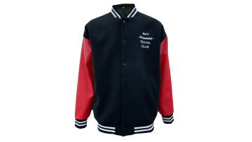 red black wool baseball jacket