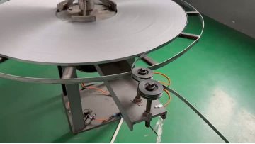 Operation of the wire feeding equipment for flux-cored welding wire