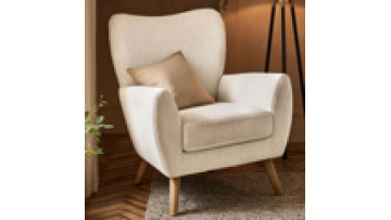 New stock arrivals minimalist  simple modern  velvet comfort fabric leisure  wooden lounge reclining living room chair1