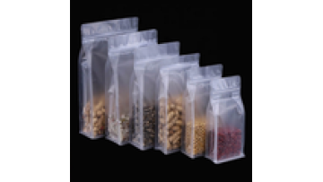 Custom zip lock plastic flat bottom clear  Bag1