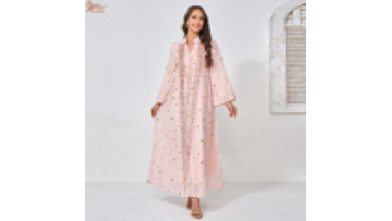 Uni New Dubai Luxury Woman Evening Dress Floral Embroidery Abaya Muslim Beaded Kaftans Woman 20261