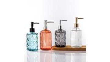 330ml 400ml Clear Multi-colour Shampoo Liquid Foam Glass Bottle1