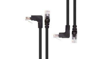 High quality Ethernet Straight 90 Degree Up Down Right Left Angle line 1m-50m cat6 patch cable utp patch cord rj45 network cable1