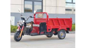 Red Electric Tricycle For Cargo