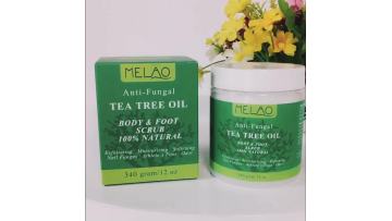 MELAO Organic Body Foot Exfoliating Natural Tea Tree Oil Anti-fungal Whitening Cream Gel Exfoliator Scrub 340g1