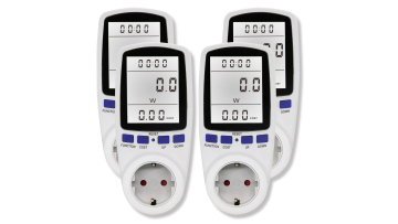 Wattmeter Power Meters Plug Electricity Usage Monitor Voltage AC Power Consumption Meter
