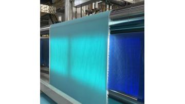 Livite 0.38mm light green PVC durable coated fabric pool materials is in production.