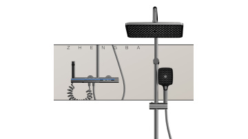 D4073 Digital Bathroom Shower Set with LED Light 