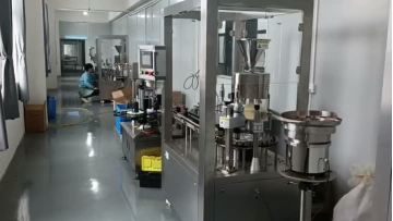 Double-head powder filling machine for 2g filling