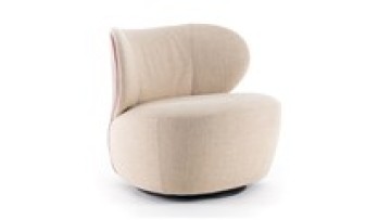 OEM Customizable Spacious Round Curves Bao Walter Lounge Eoos Swivel Armchair1